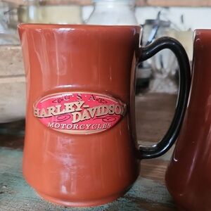 Harley-Davidson Orange and Black Mug